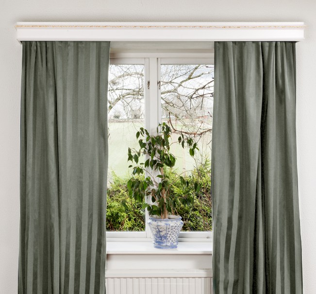 K furu ornament guld 11cm-3liten